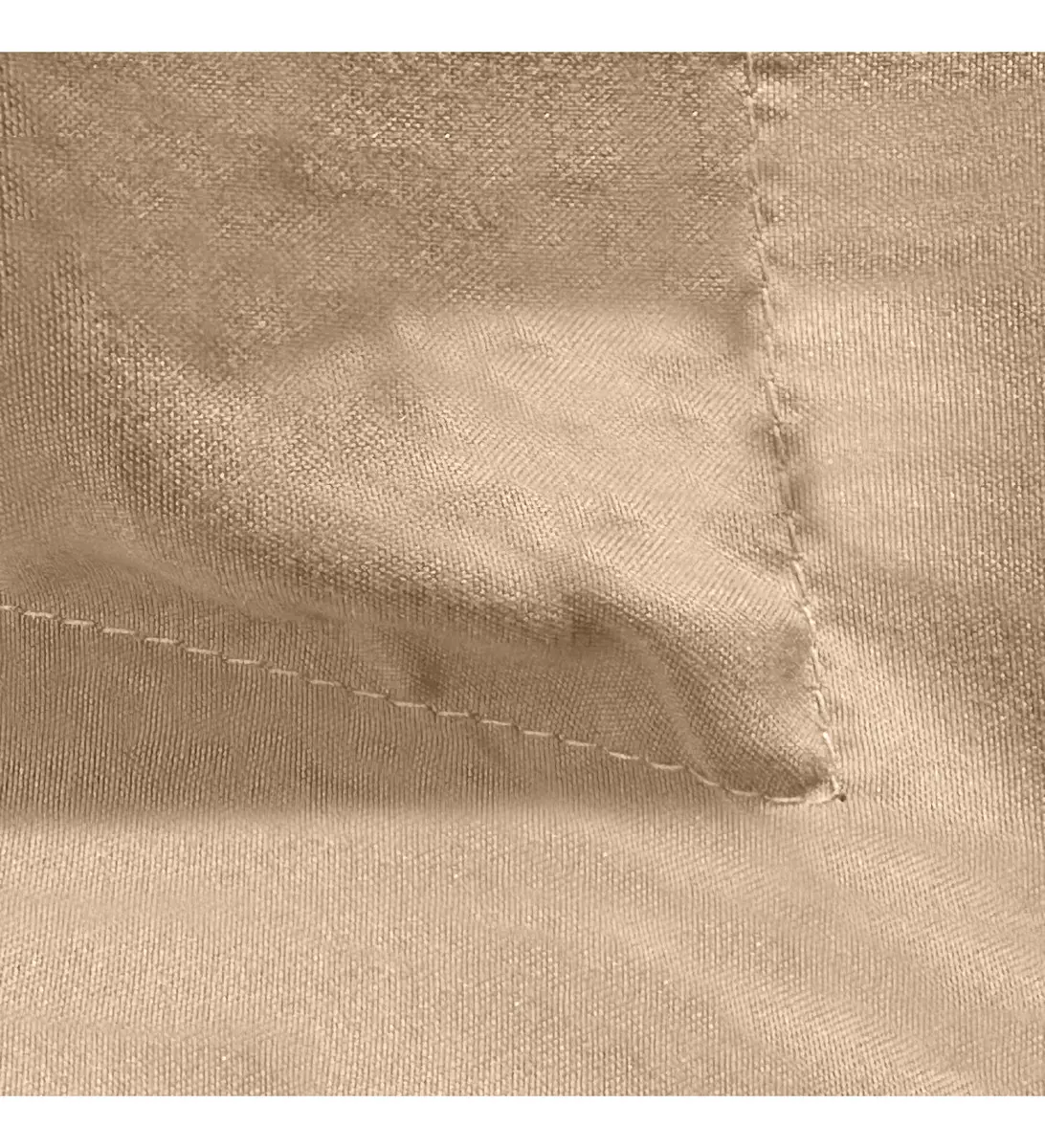 Juego De Sábanas 196 Cm Largo X 182 Cm Ancho Dakota 600 Hilos Suaves Resistentes Color Beige