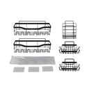Set X5 Organizador Ducha Dakota Estantes Repisa Para Baño Con Adhesivo Negroo