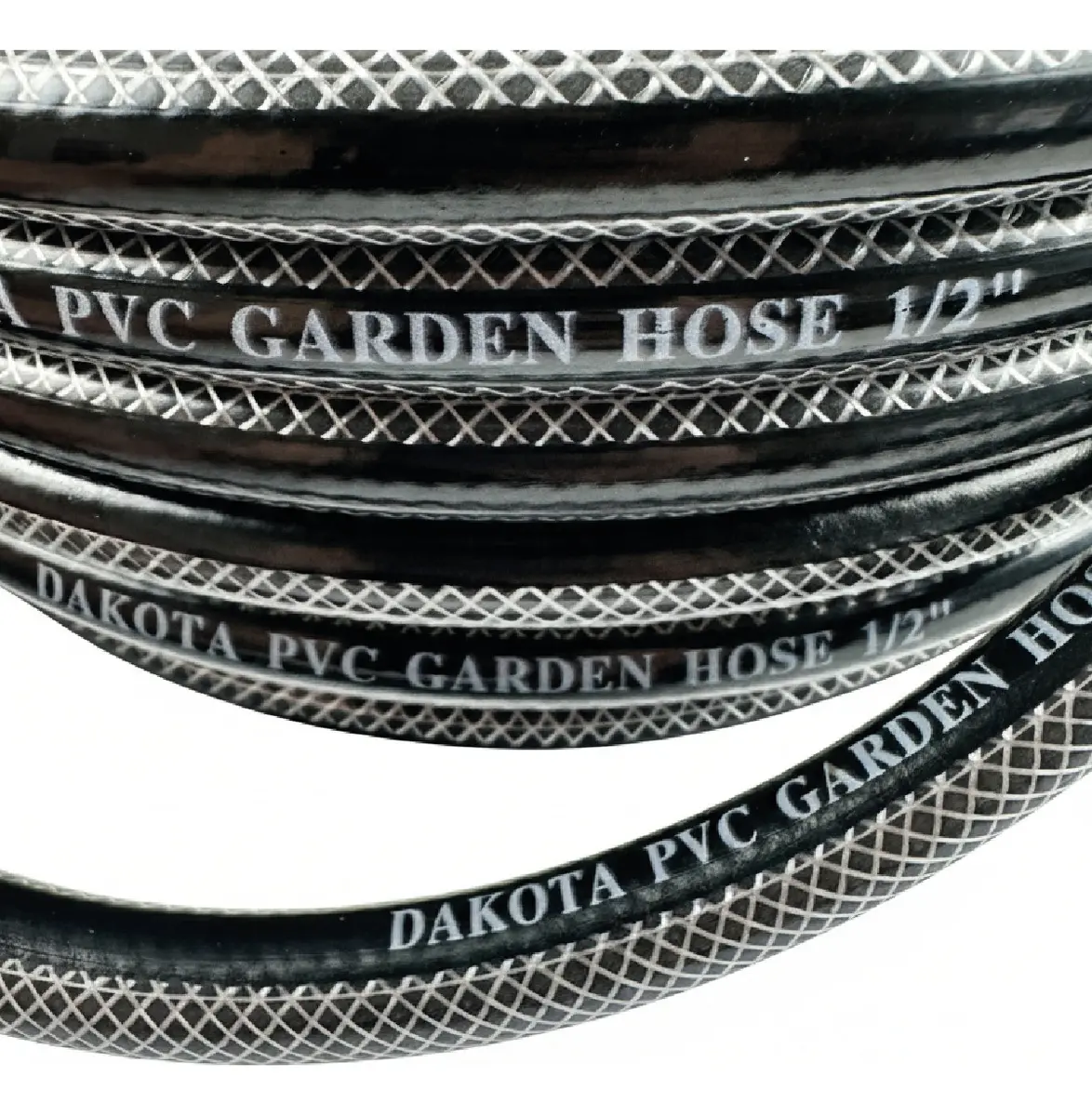Manguera De Riego 25 Mts. Dakota Flexible 1/2  Diámetro Presión Reforzada Negro