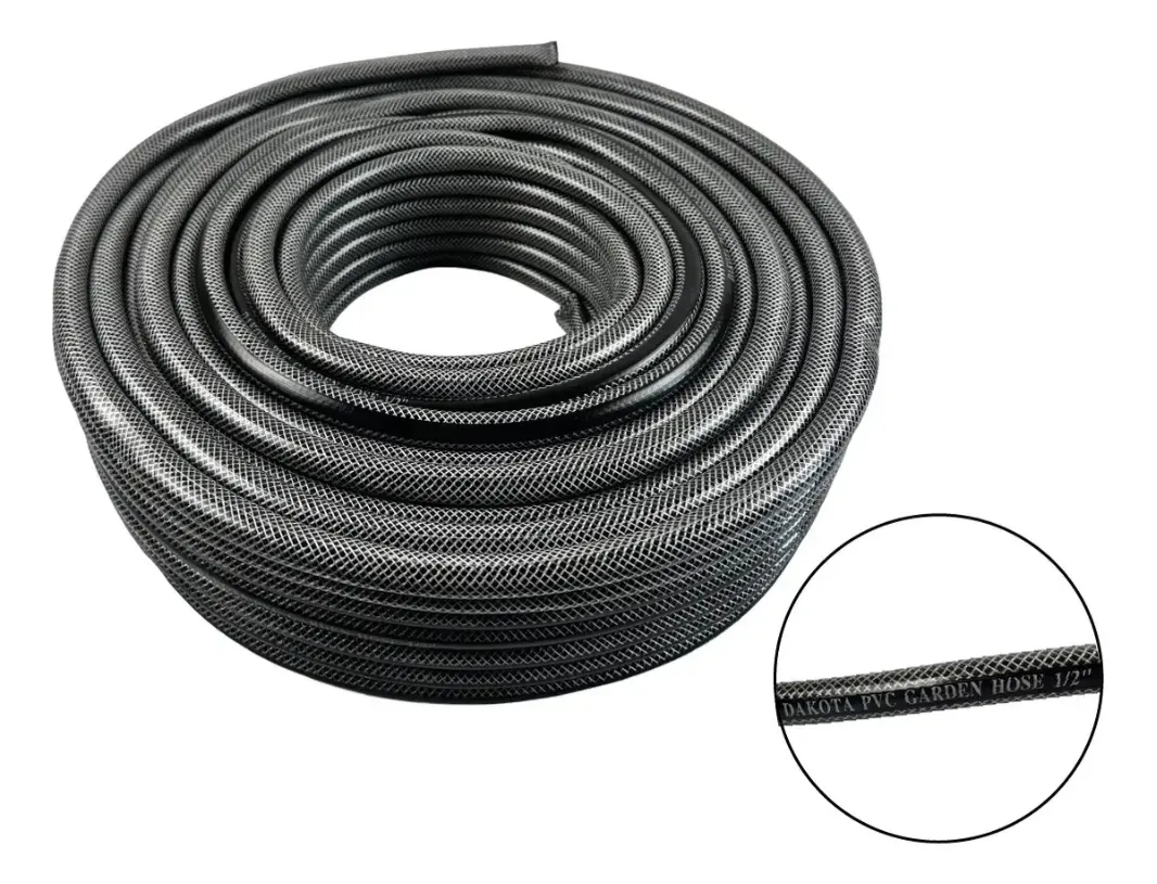 Combo X2 Manguera De Riego 50 Mts. Dakota Flexible 1/2 Diámetro Presión Reforzada Negrox02