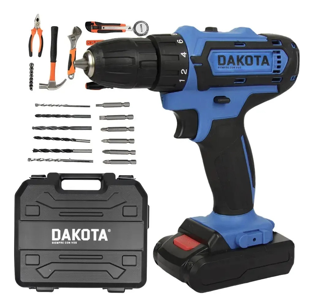 Dakota Tal001 + Setbroc5pcs Maletín De Transporte - Negro Y Azul 50 Hz