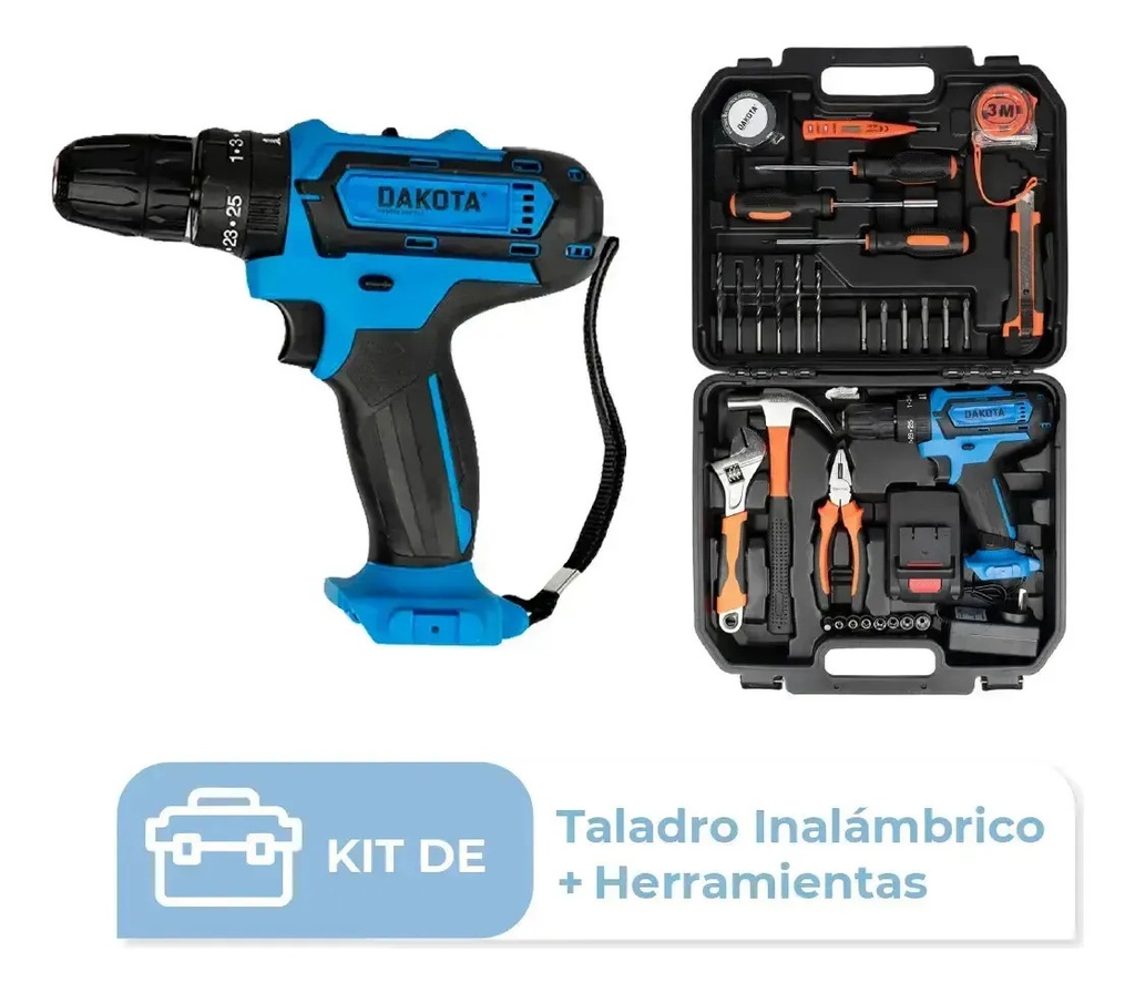 Dakota Tal001 + Setbroc5pcs Maletín De Transporte - Negro Y Azul 50 Hz