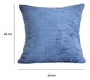 Combo 2 Almohadones Texturizado Dakota 40x40cm Color Azul