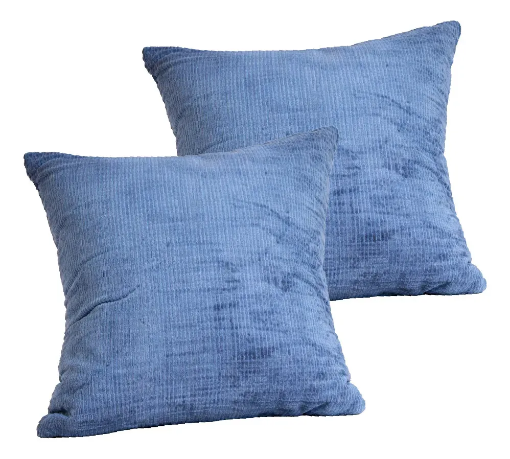 Combo 2 Almohadones Texturizado Dakota 40x40cm Color Azul