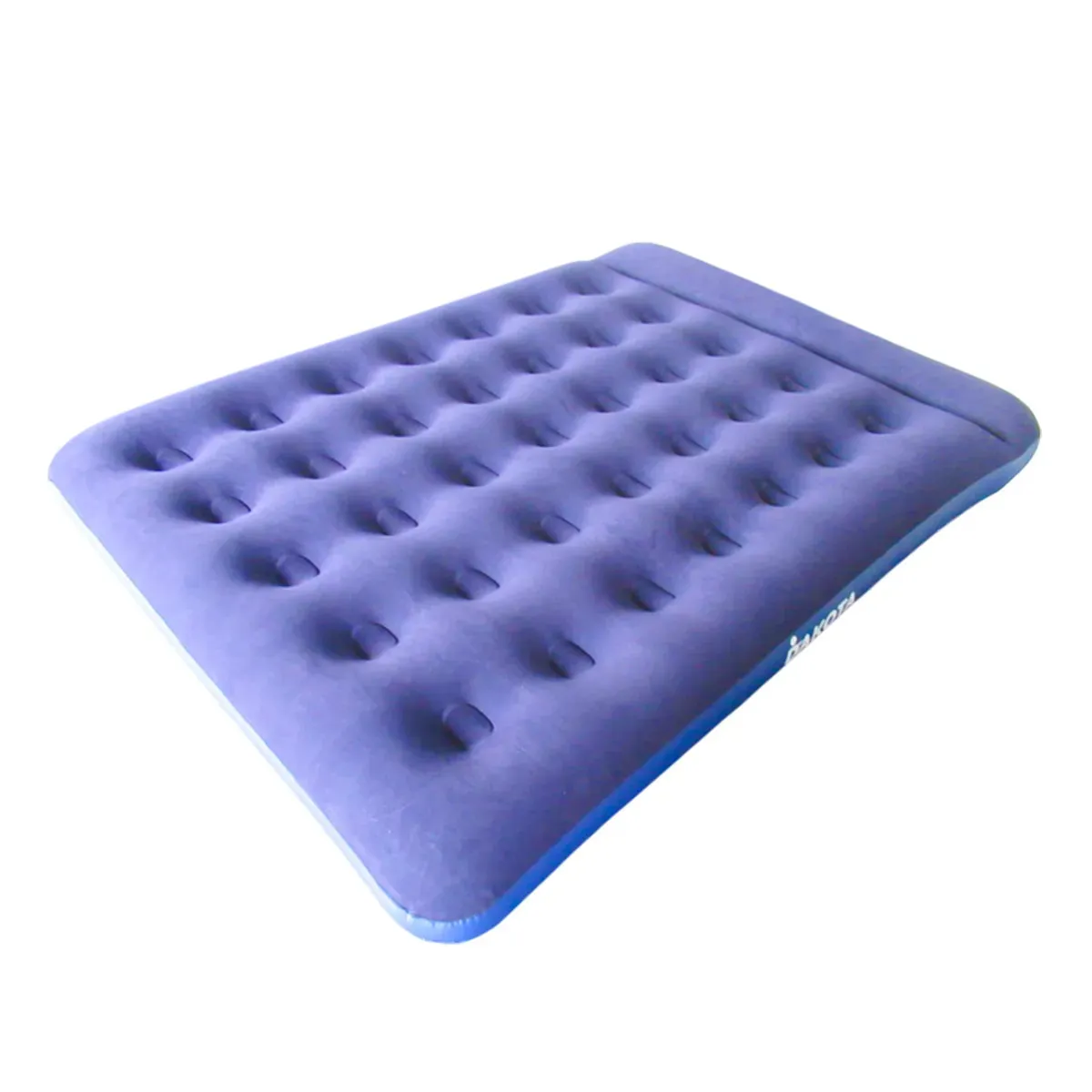 Combo Camping Dakota Colchón Inflable 2 Plazas + 2 Bolsas De Dormir Térmicas Azul Marino