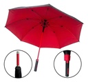 Paraguas Automatico 70cm Negro/Rojo PAR-AUT-002