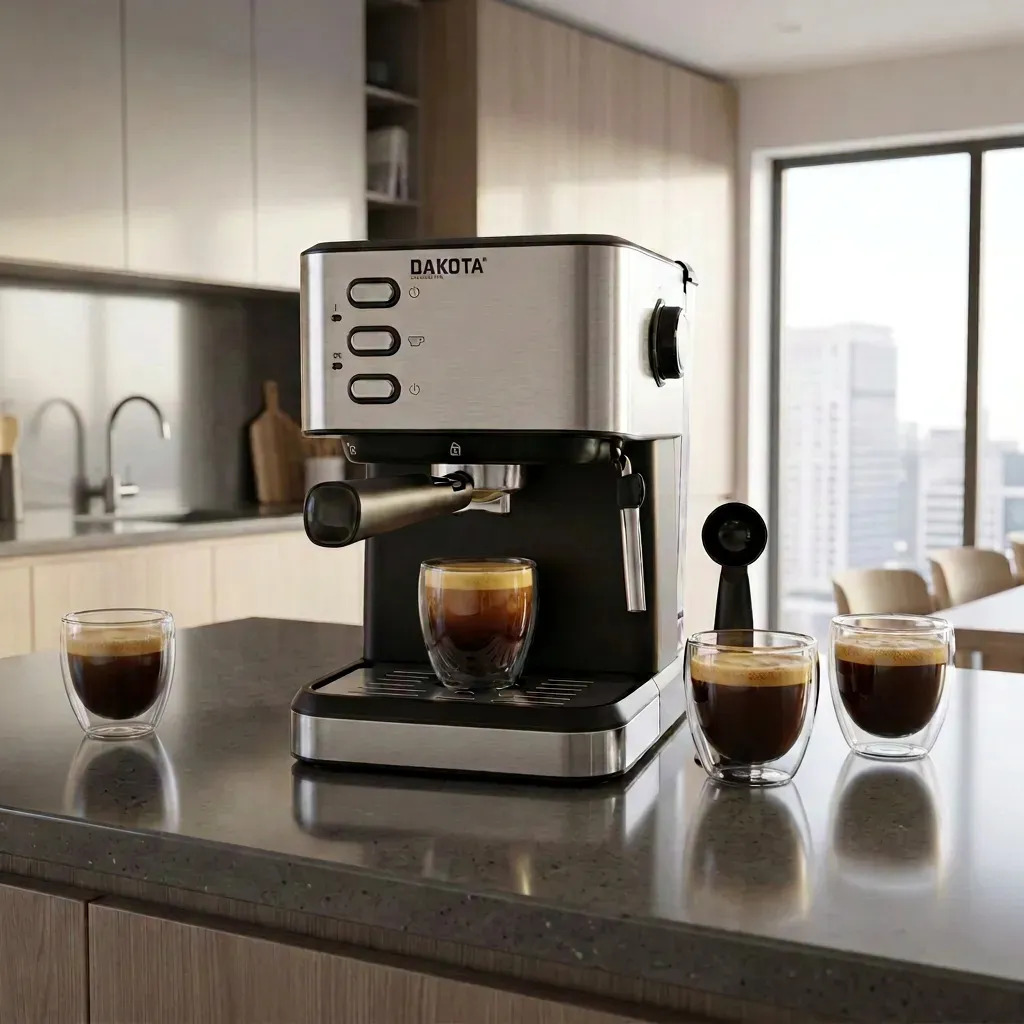 COMBO CAF001 2 EN 1 CAFETERA + SET TAZA DOBLE PARED x 4