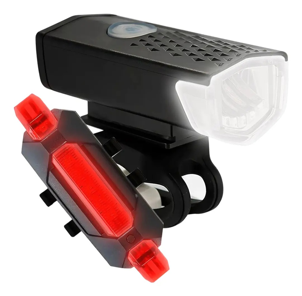 [2218 - 7363738585410] 2218 LUZ BICICLETA DELANTERA + TRASERA USB