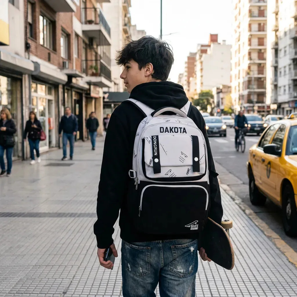 Mochila Infantil Color Gris BAG-INF001