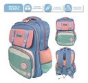 Mochila Infantil Color Lila/Verde BAG-INF005