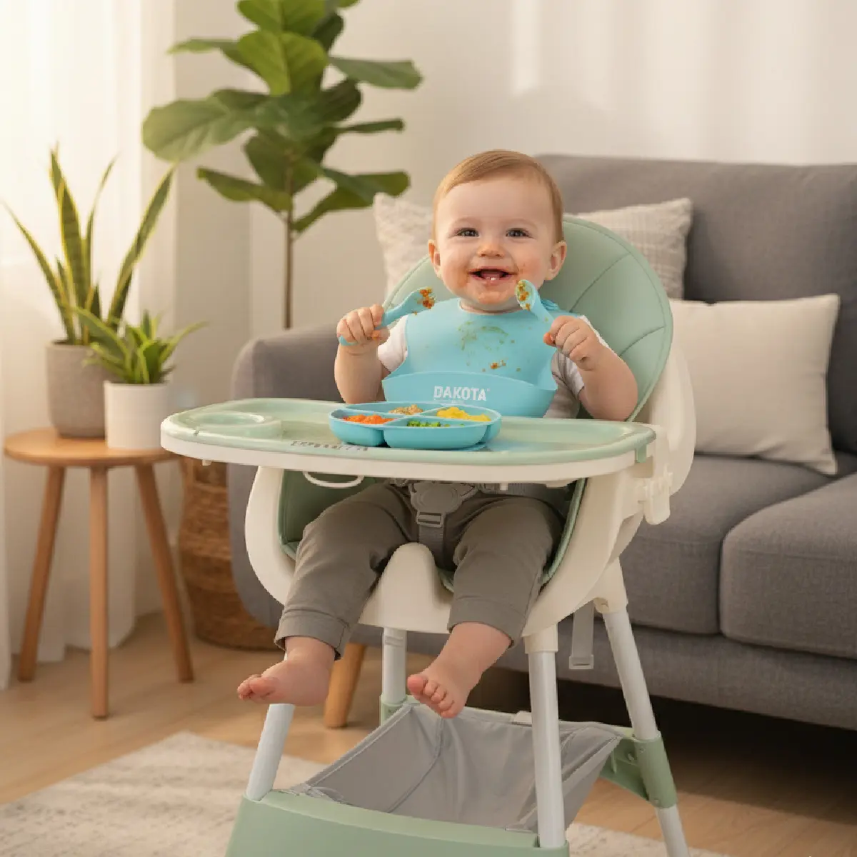Verde Silla Alta Bebe Multifunción BB-SIAL-MF01