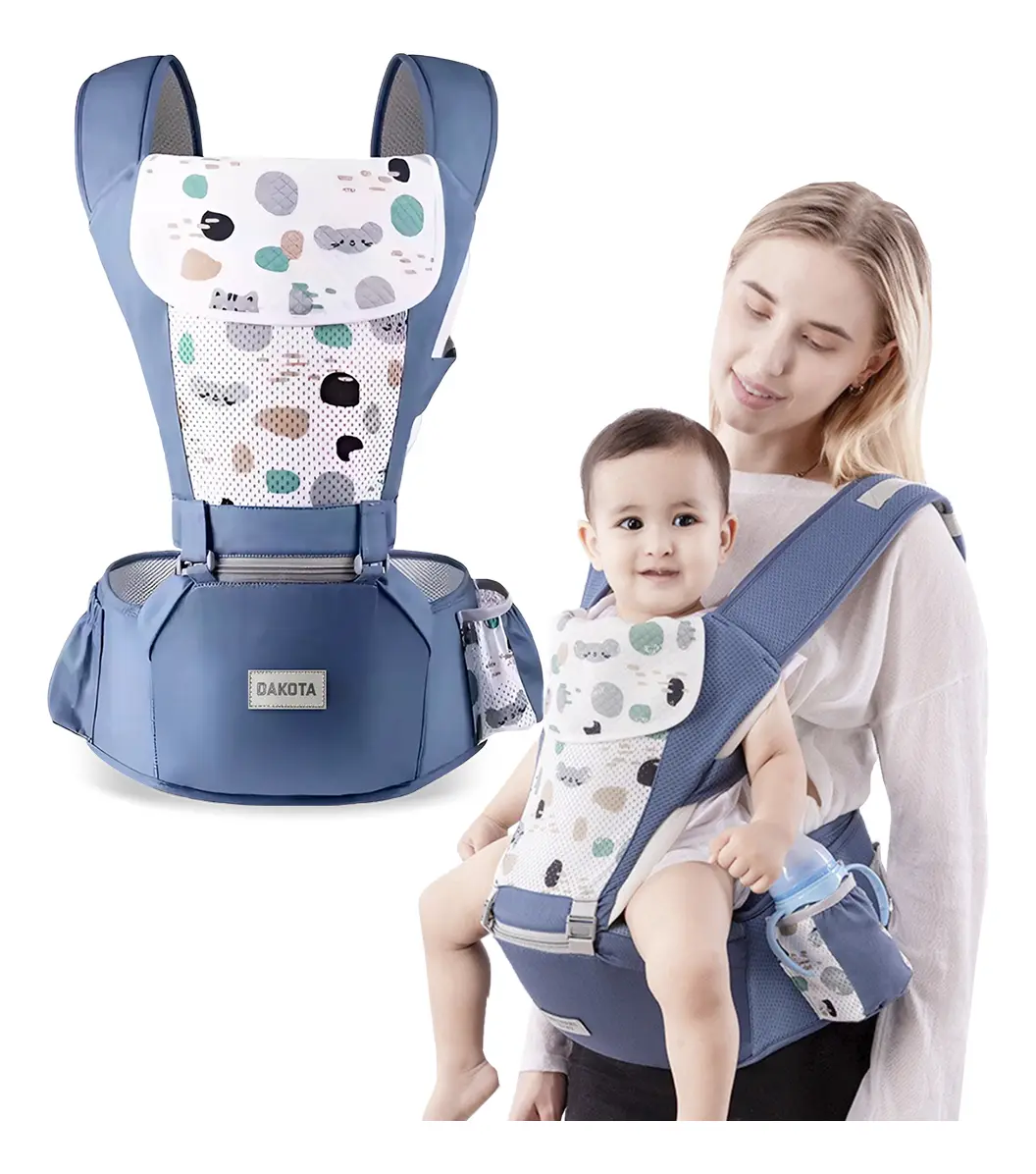 Mochila Fular Azul Bebé BBFU01
