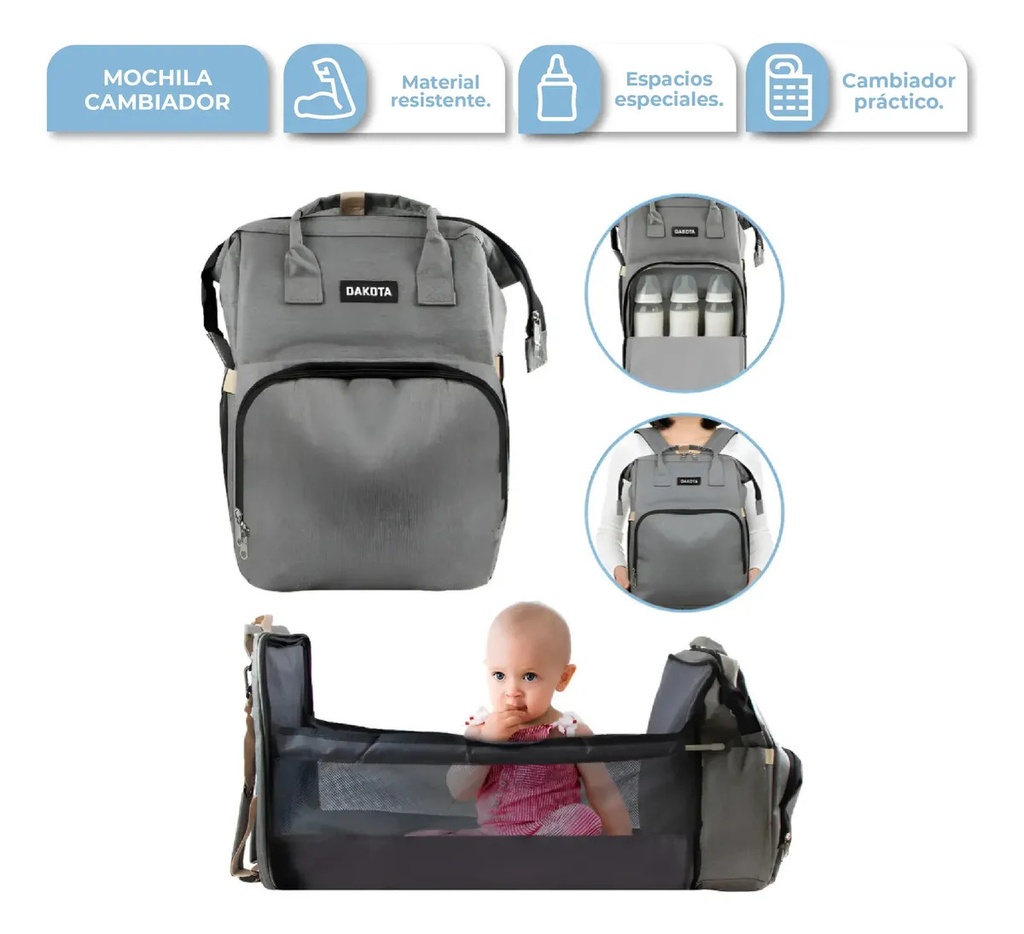 [BBMO01 - 714604085805] BBMO01 MOCHILA PARA BEBE CUNA CAMBIADOR