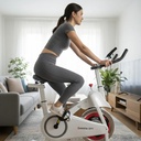 Blanco Bicicleta Fija Spinning Inalámbrica BF002BT