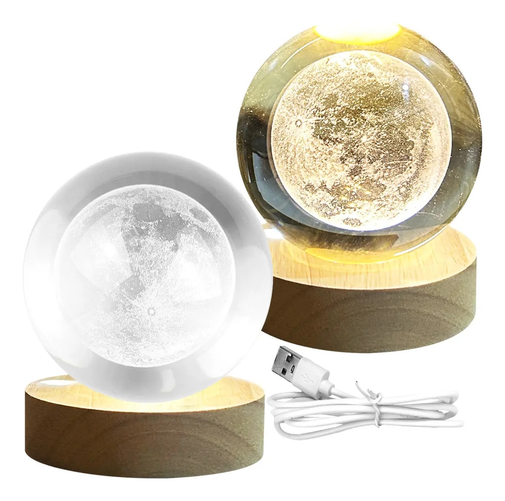 Luna Esfera de Cristal 3D BOL001