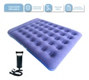 COL INF002 COLCHON INFLABLE 2 PLAZAS AZUL CON INFLADOR