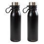 Combo 2 Botella 600ml Negra B600SSN