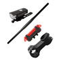 Combo Manubrio/Stem/Luz Fitness 258G+HR+2218
