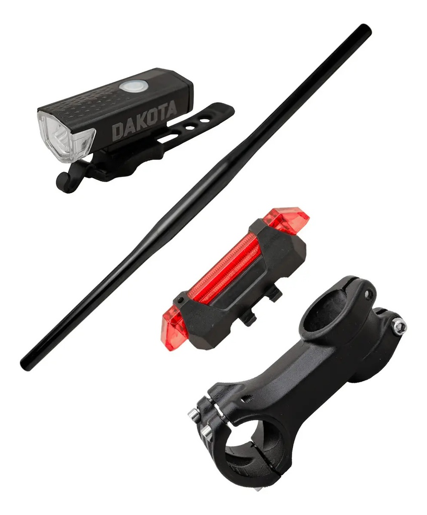 [258G+HR+2218] Combo Manubrio/Stem/Luz Fitness 258G+HR+2218