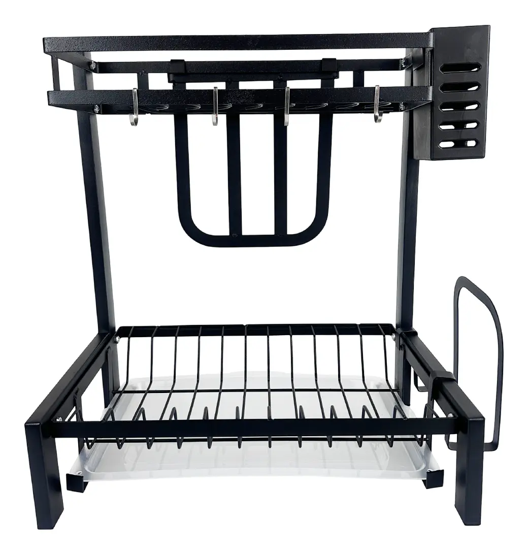 Escurridor Platos Doble Negro Mate EP35