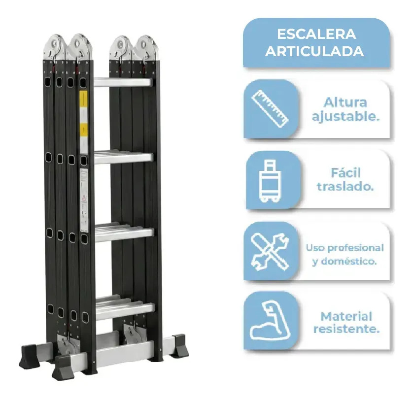 [ESC44 - 714604301004] Escalera 16 Peldaños 4x4 ESC44