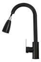 Grif Coc Griferia de Cocina Pico Extensible Negro PA04