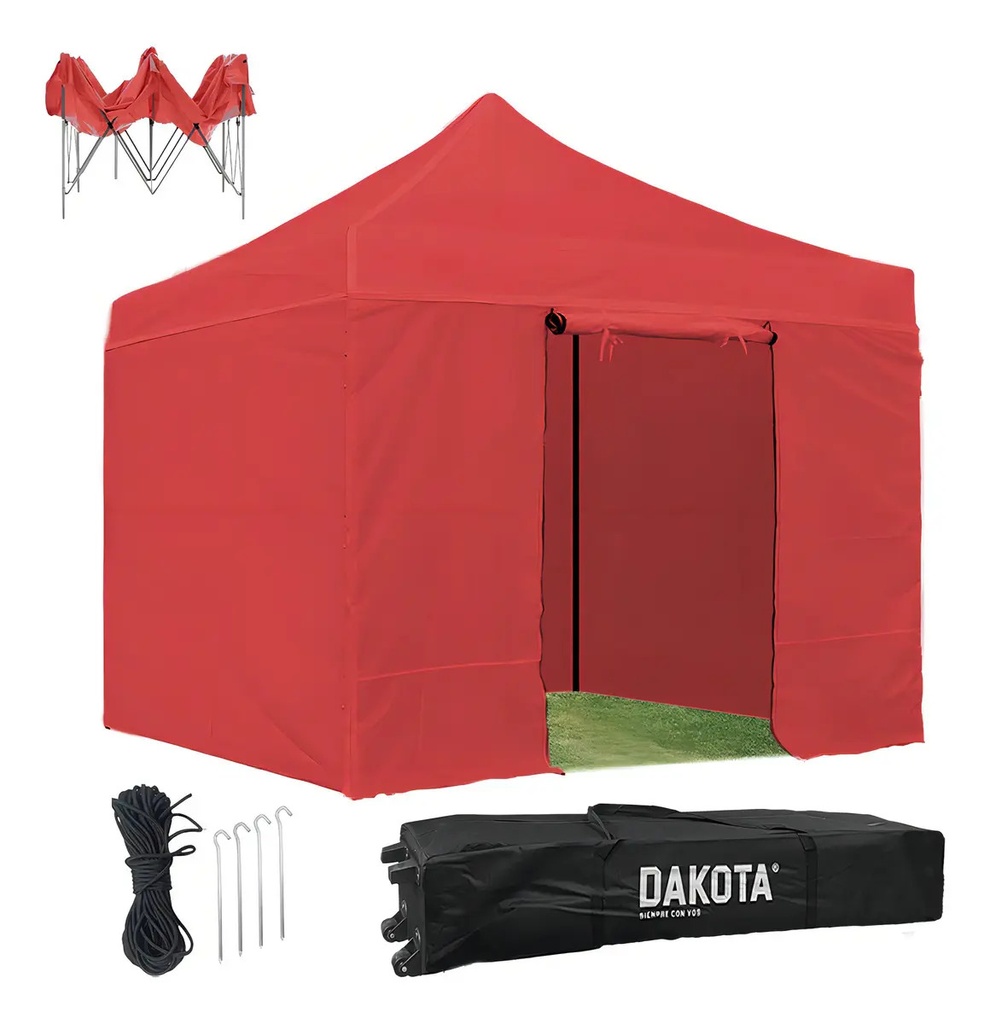 [GZ33P4 ROJO - 763571799031] GZ33P4 GAZEBO 3X3 ROJO