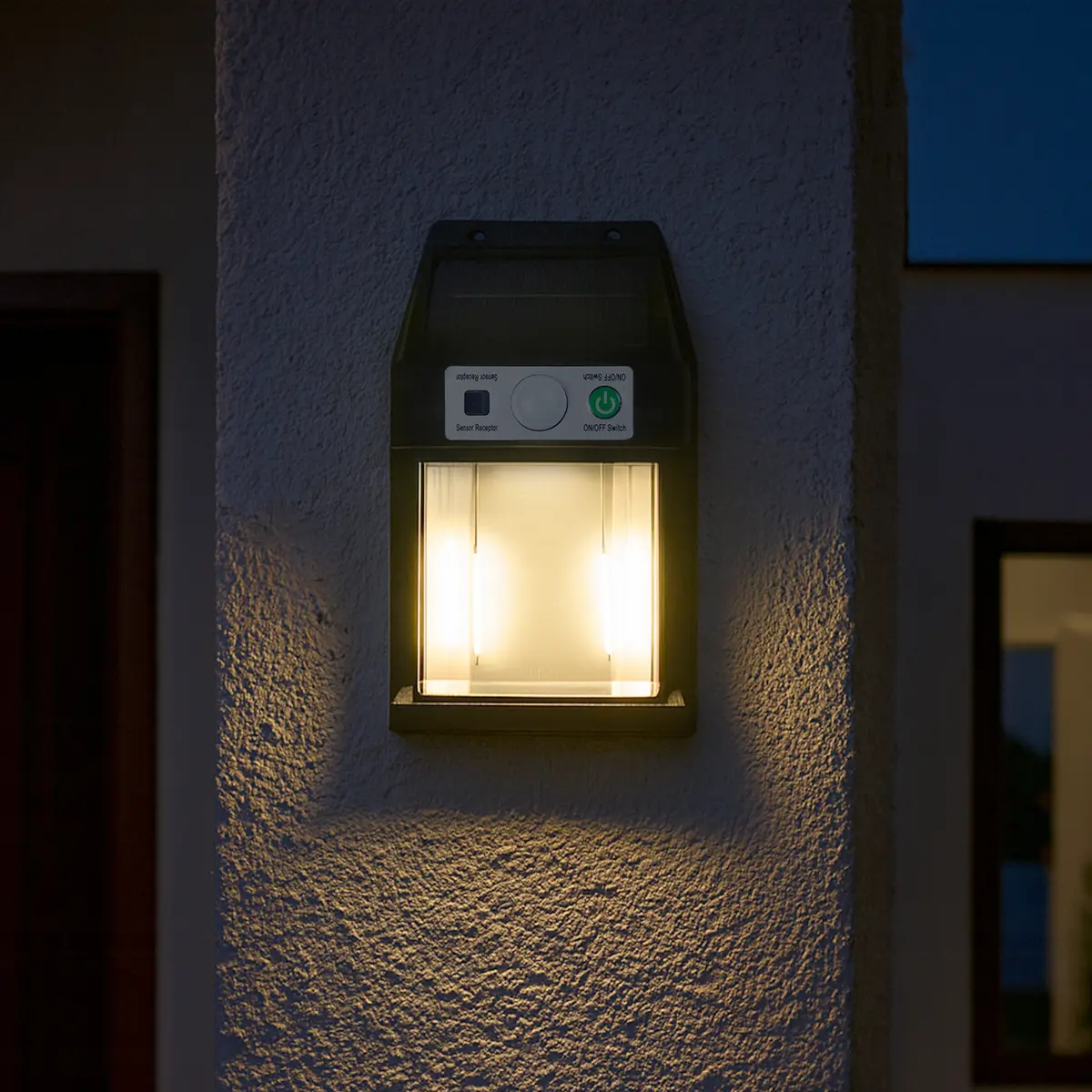 Aplique LED 2 Velas C/Sensor de Movimiento LEDSM02