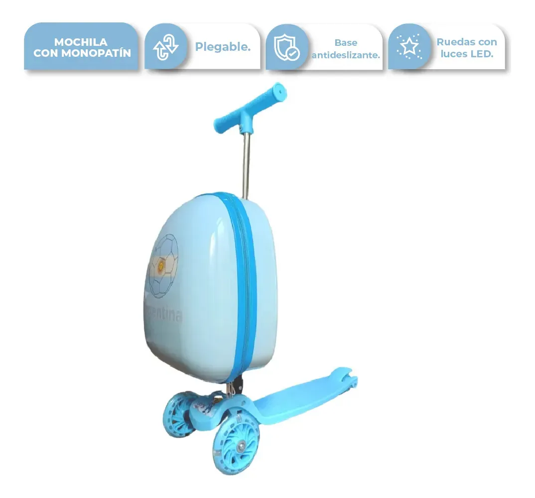 [MB01ARGENTINA 763571799437] Monopatin Mochila Argentina MB01ARGENTINA