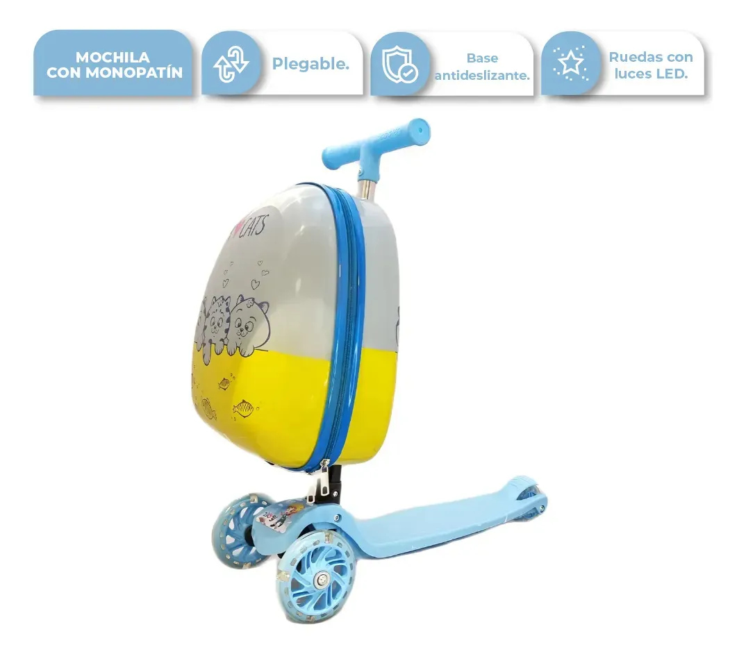 Monopatin Mochila Cats MB01CATS