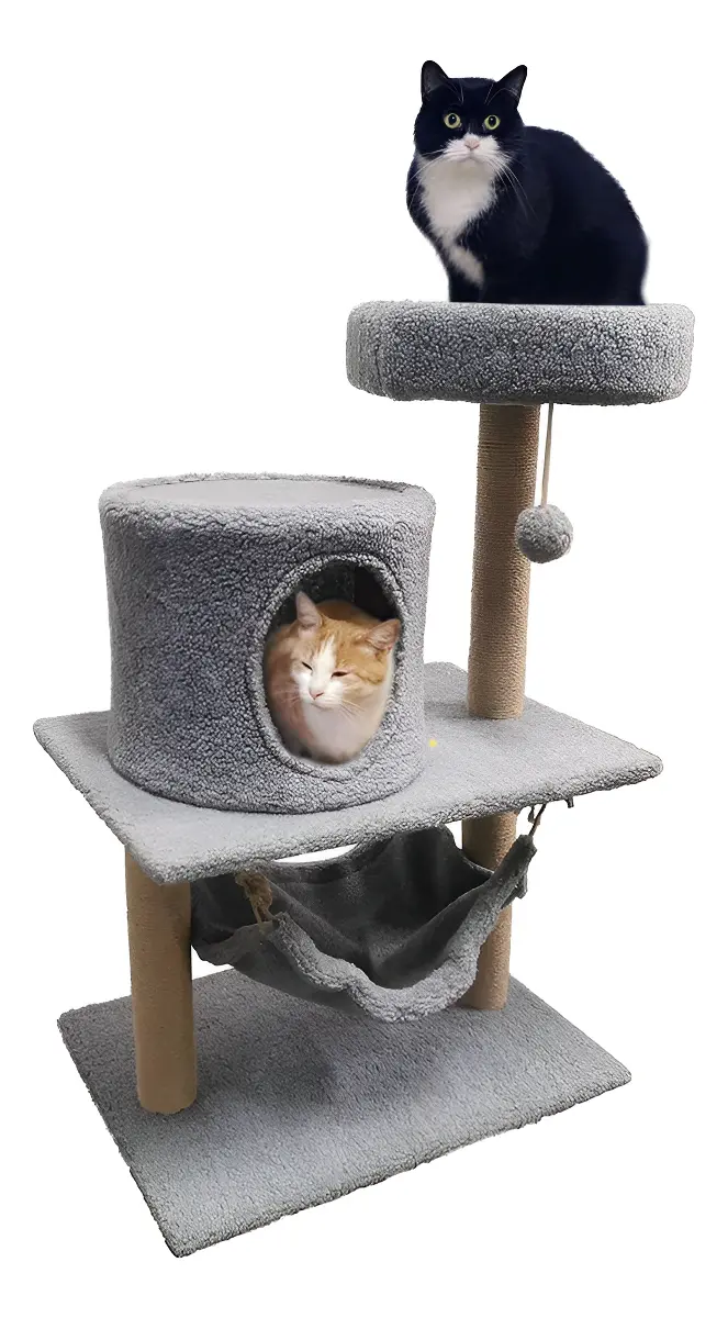 [RAS003 - 714604086772] Rascador de Gatos con Mecedor Mascotas RAS003
