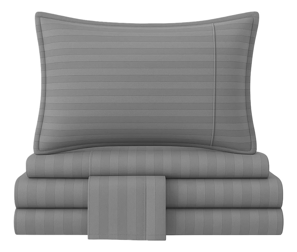 Sabanas Rayada King Gris Rayado SAB-KING-001