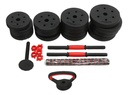 Set de Mancuernas + Pesas Rusas 30kg SMR30