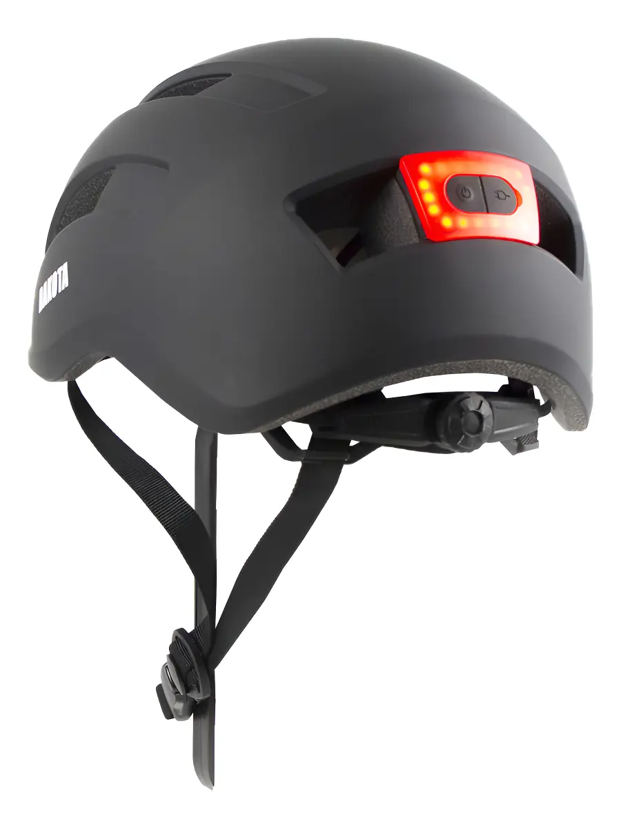 Casco Bicicleta Dakota Ciclimo Luz LED Color Negro Talle L WX200L