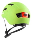 WX200L CASCO DE BICICLETA CON LUZ LED TRASERA VERDE