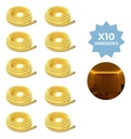 10x TIR001BC TIRA DE LUCES NEÓN BLANCO CÁLIDO