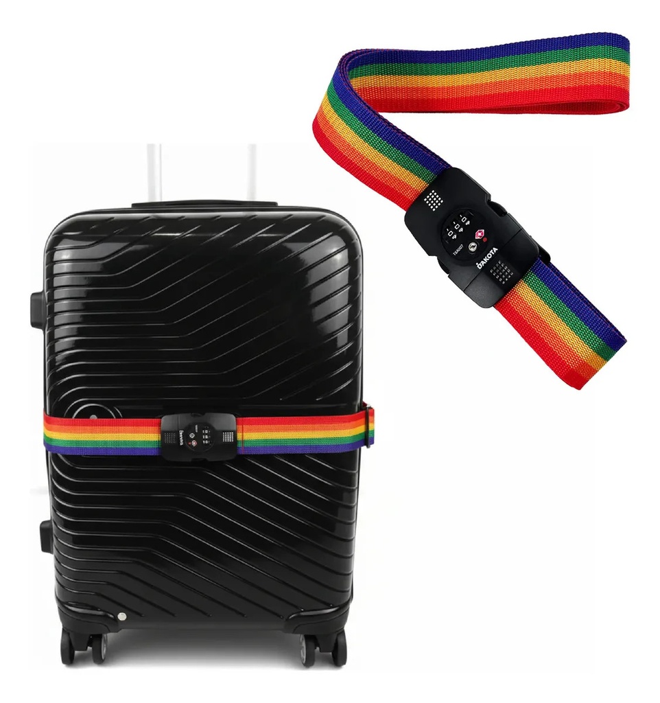 CORREA DE SEGURIDAD PARA VALIJAS 3 M MULTICOLOR