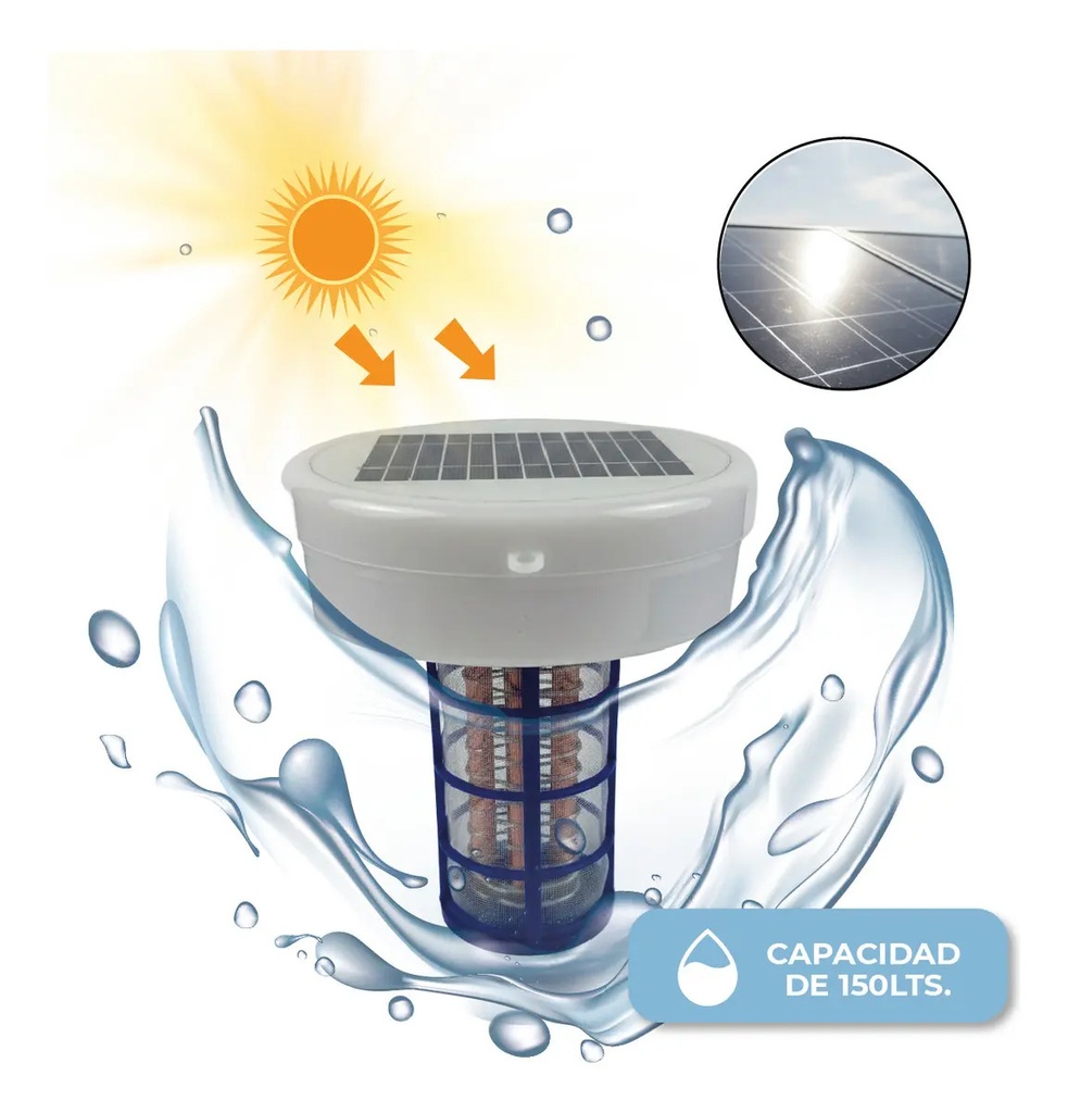 Ionizador Solar para Pileta 15.6X15.6cm ION001