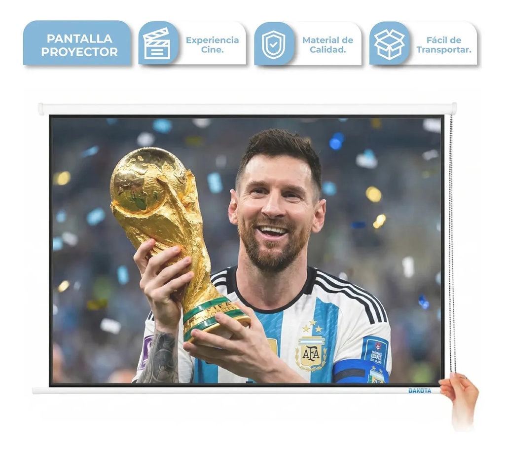 [PP001 - 714604086079] PP001 PANTALLA PROYECTOR DE COLGAR 120" 16:9