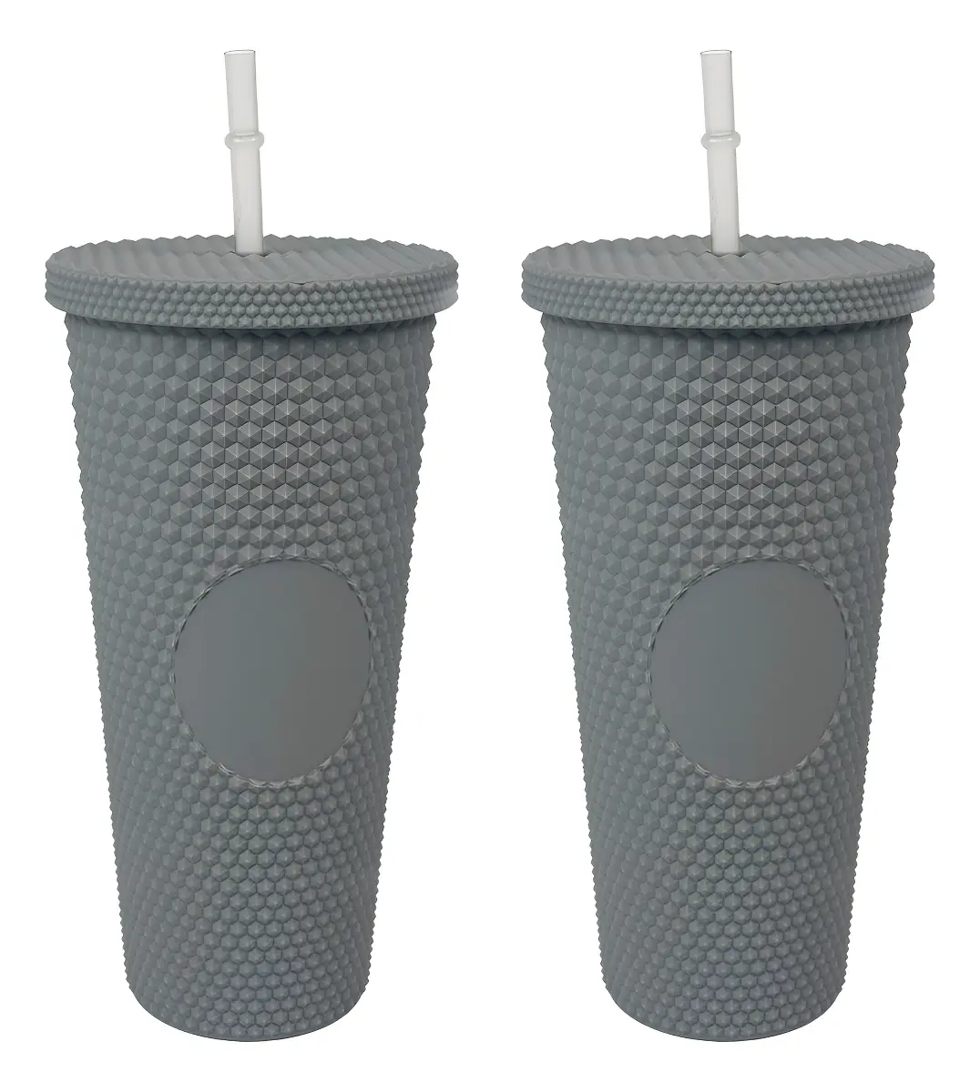 [2X V650PGO] Combo 2 Vaso 650ml Gris Oscuro V650P